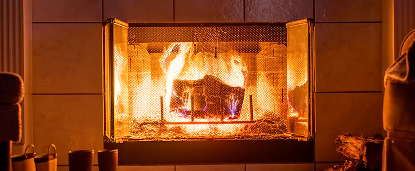 Mendota Hearth Landscape Fireplace Installation in Gainesville, Texas