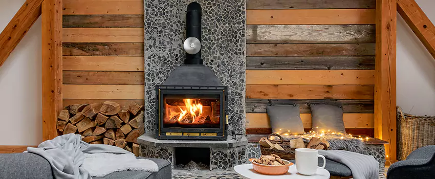 Thelin Hearth Products Direct Vent Gas Stove Fireplace Inspection in Gainesville, Texas